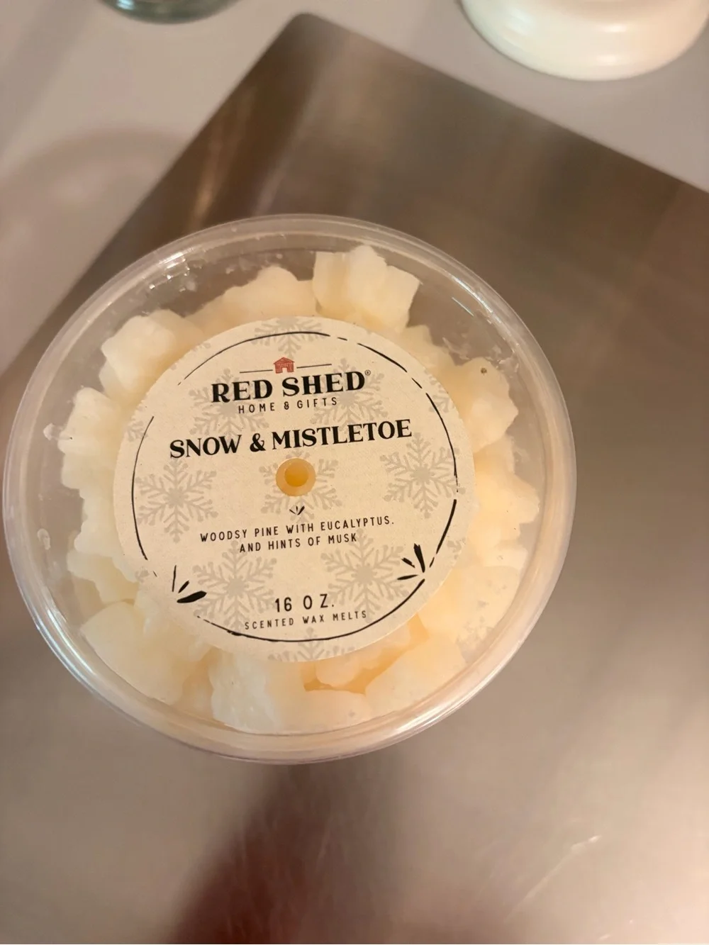 Snow & Mistletoe Scented Wax Melts - Cream
